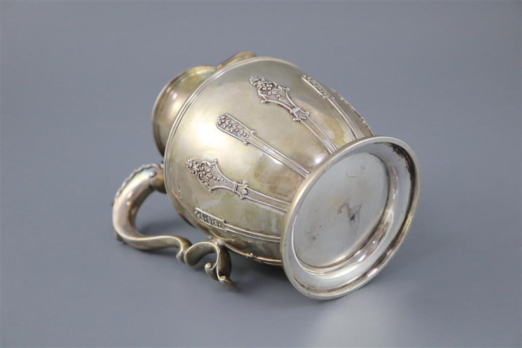 A late Victorian silver baluster jug, by Aldwinckle & Slater,
